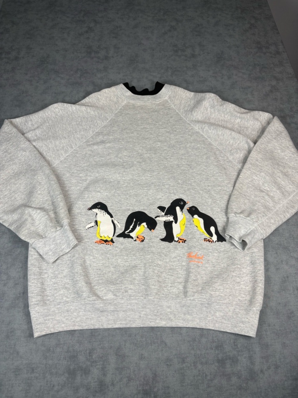 Vintage Tultex Penguin Crewneck Sweatshirt USA XL Graphic 90s Made USA